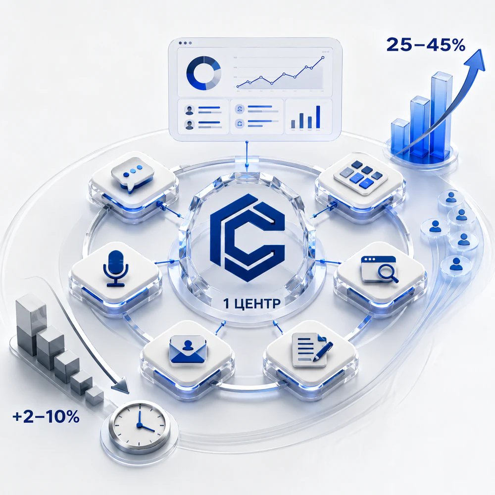 Полная система СТАТИКА объединяет чаты, звонки, сайт, контент и аналитику